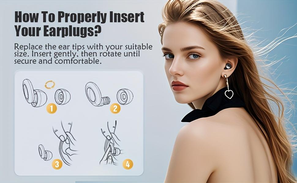 Sleep Earplugs Made Of Soft Silicone,Reusable And Suitable For Sensitive Hearing. Ideal For Work, Travel, And Concerts, With Ear Tips Designed For Sleep,AGC Noise Reduction Technology, -56dB Deep Noise Reduction,Perfect Gift,Party Gift,Hearing Protection