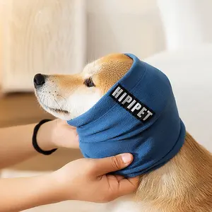 Dog soothing headband for Golden Retrievers and cats, noise-proof soft ear protector, neck collar, high elasticity, pet earmuffs for outdoor travel