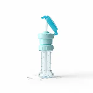Portable Water Bottle Cap Converter with Straw, Leak-Proof Outdoor Travel Water Bottle Accessory