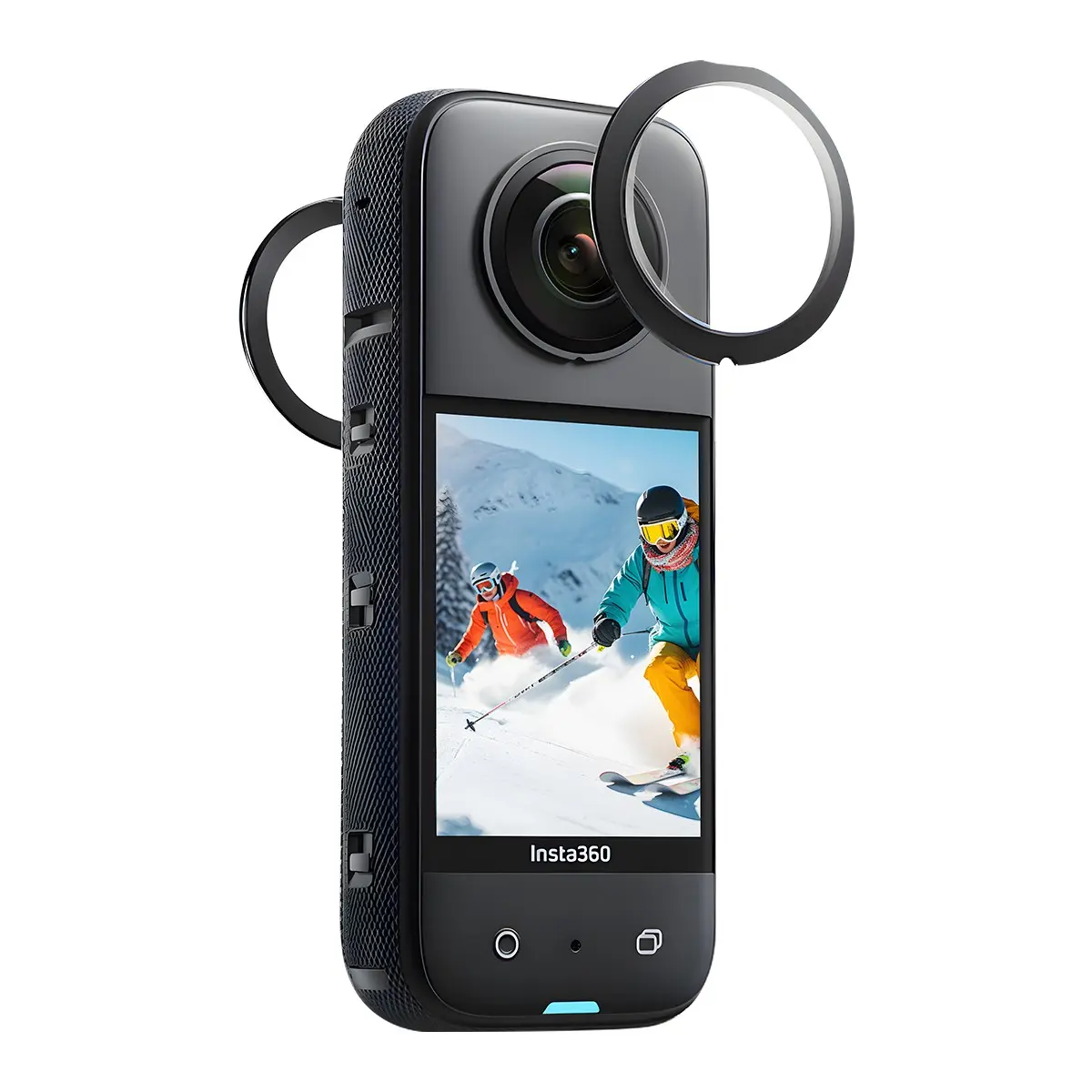 MECO is compatible with Insta360 X series UV filters Insta360 X2 X3 X4 X5 X4 AIR Standard HD Ultra HD Optical Glass Lens Protection Filter Rotating Protective Cover for Panoramic Camera Dual-lens Detachable Accessories Scratch  Drop Resistant Filter