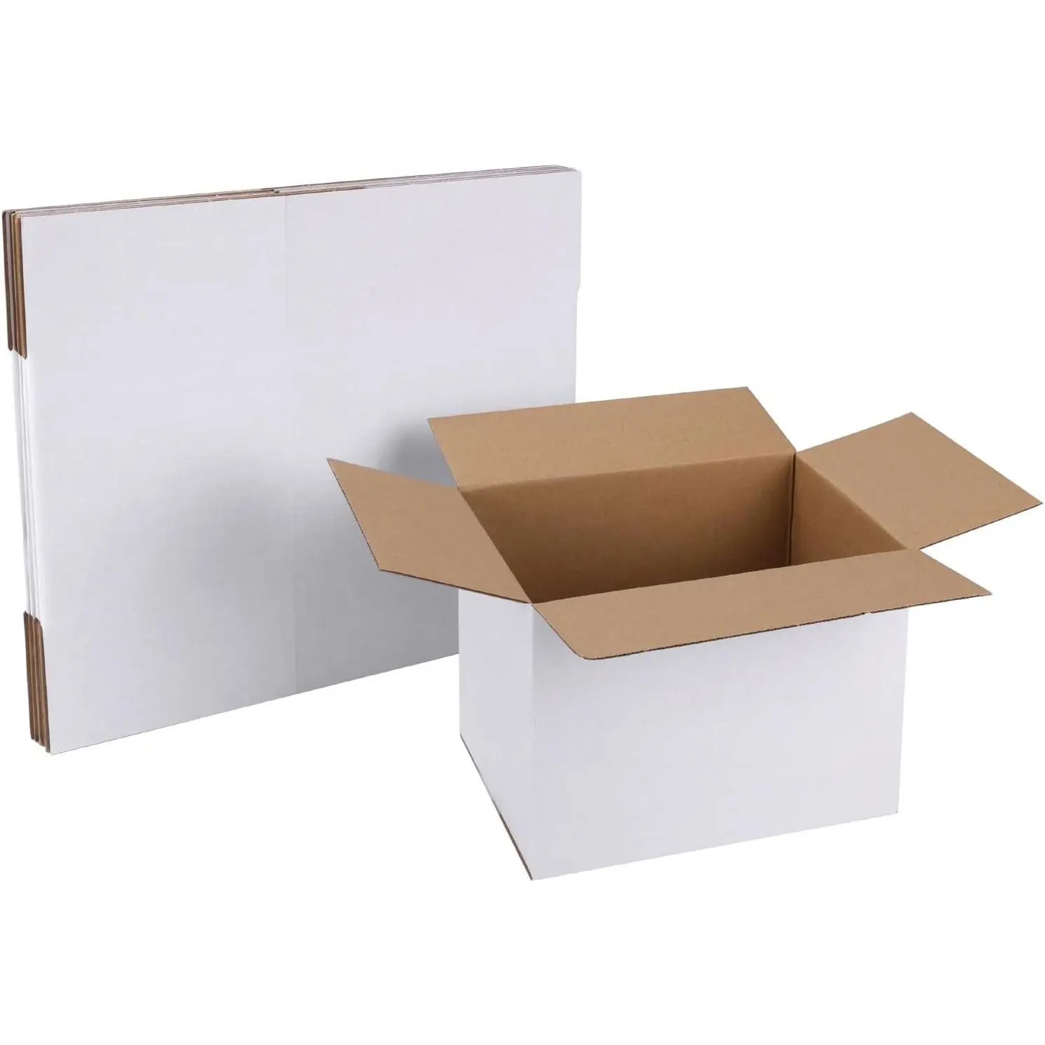 8x6x6 White Corrugated Shipping Boxes Set of 6, Small Business Mailing Packing BoxesGift