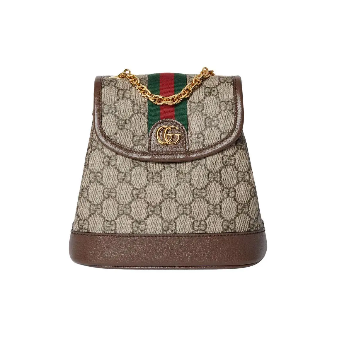 Gucci Ophidia Mini Backpack for Women – GG Supreme Canvas with Adjustable Strap, Ebony and Beige