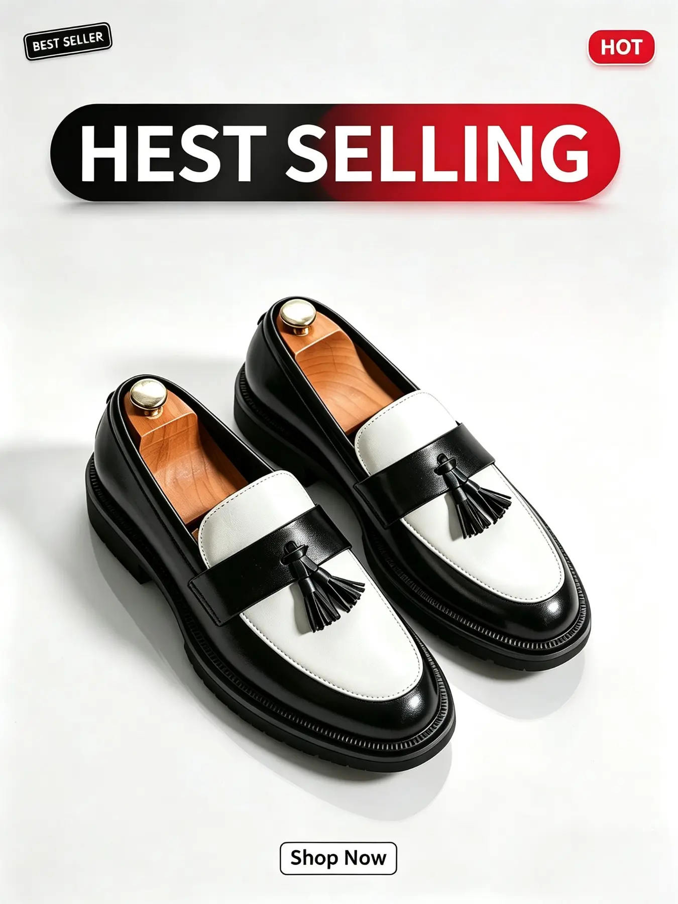 Mens Black White Color Block Tassel Fashionable Casual Loafers British Style Thick Sole Slip On Casual Lazy Shoes Fashion Trendy Light Luxury Platform Height Increasing Slip On Business Formal Dress Shoes