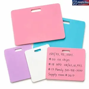 【Summervibes】4-Pack Reusable Erasable Badge Notepad, Vertical & Horizontal Dual Badge Note Pad, Wipe-Clean Mini Memo Card with Pen, Portable Nursing Badge Buddy Accessory for Nurses Doctors Healthcare Staff Daily Shift Notes Organizer