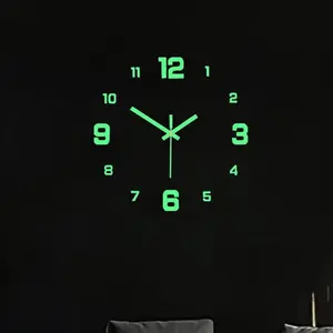 Modern 3D Digital Wall Clock, Silent Acrylic Night Light, Easy to Read, Perfect Gift, Stylish Design, Ideal for Dark Environments