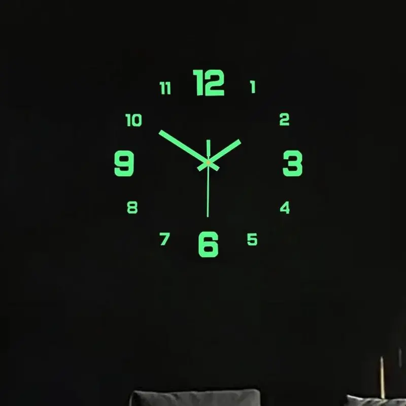 Modern 3D Digital Wall Clock, Silent Acrylic Night Light, Easy to Read, Perfect Gift, Ideal for Dark Environments, Silent Digital Clocks