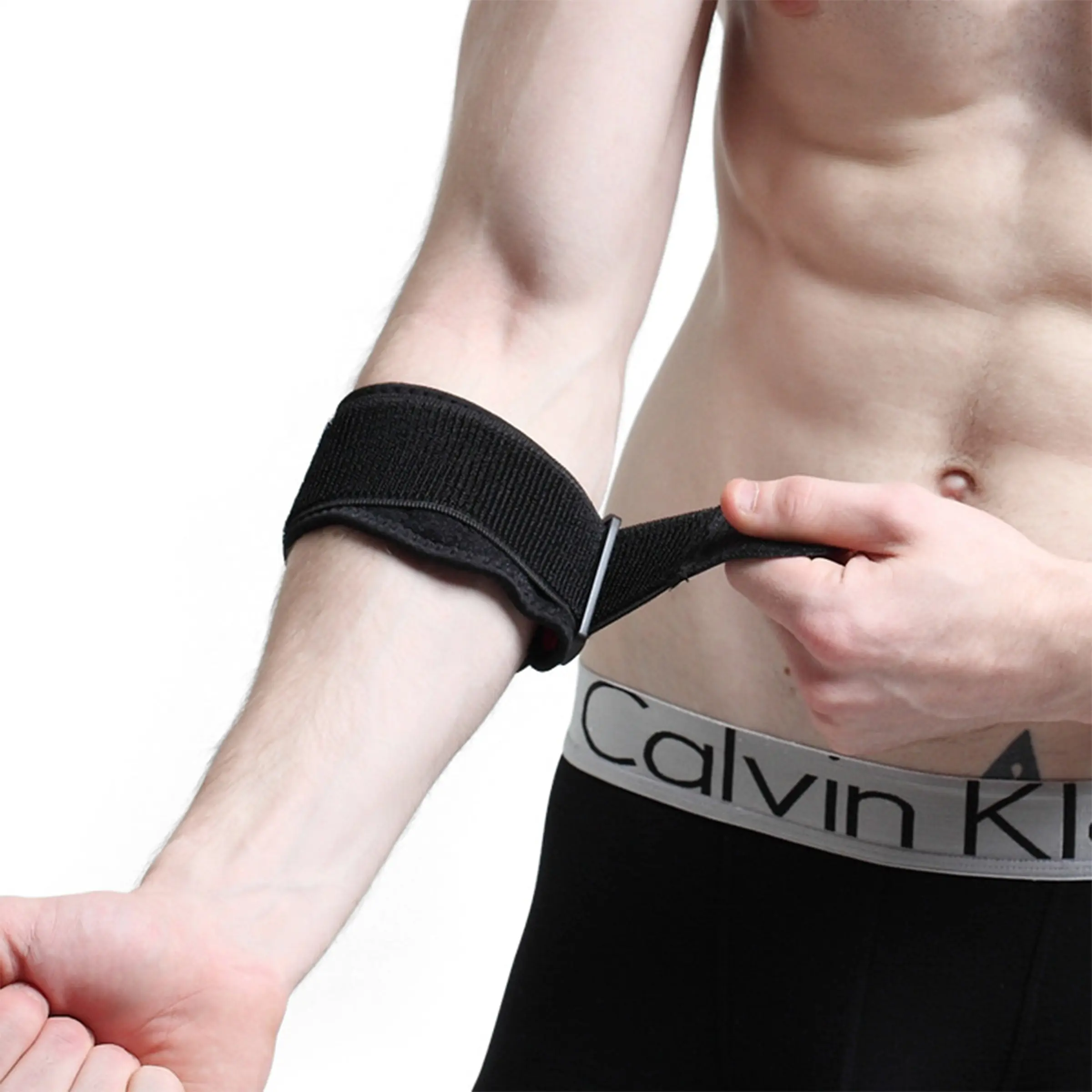 Fitness Forearm Support Band for Men and Women, Thickened Weightlifting Arm Protector, Anti-Slip Wrist Strap for Barbell Deadlift Squat Bench Press Training