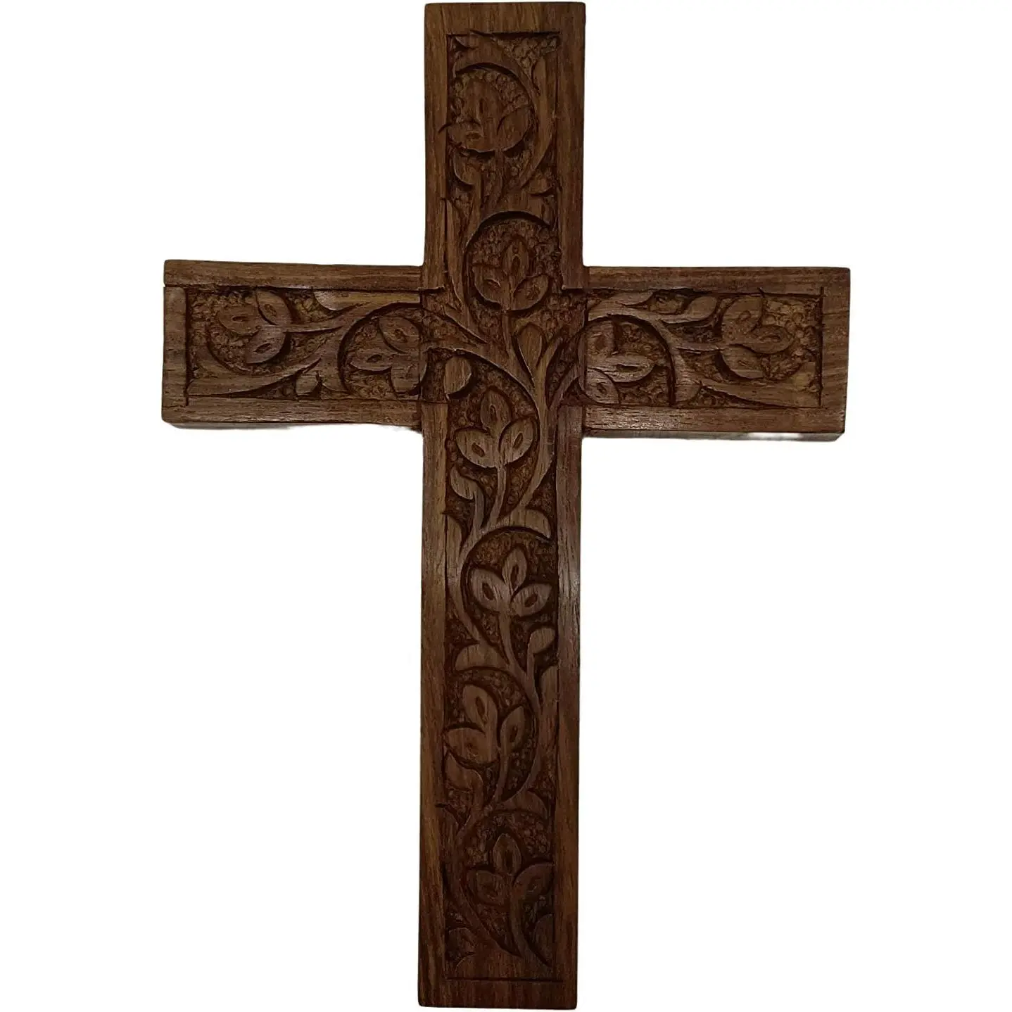 Wall Mounted Wall  Wooden Christ  Crucifix Catholic Rosewood Crucifix for , Church and Chapel Decoration (Style-1) (6 X 4)
