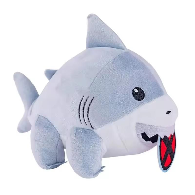 Jeff The Land Shark PlushToy Cartoon Anime Cute Dolls Soft Stuffed Toy Special Birthday Gift For Kids Adults and Room Decoration