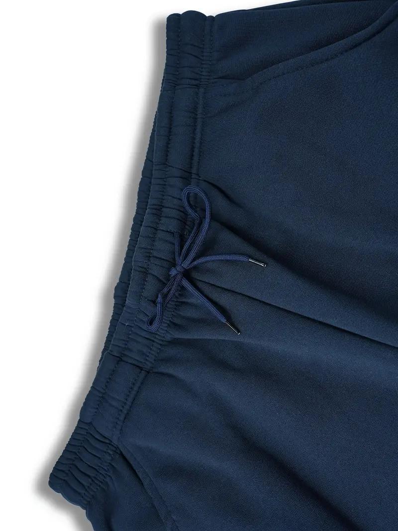 Men's New York Printed Hoodie Sportswear Set - Polyester Sportswear Set with Pocket, Long Sleeve, Loose Style, Knitted Fabric, Autumn/Winter, Slightly Elastic