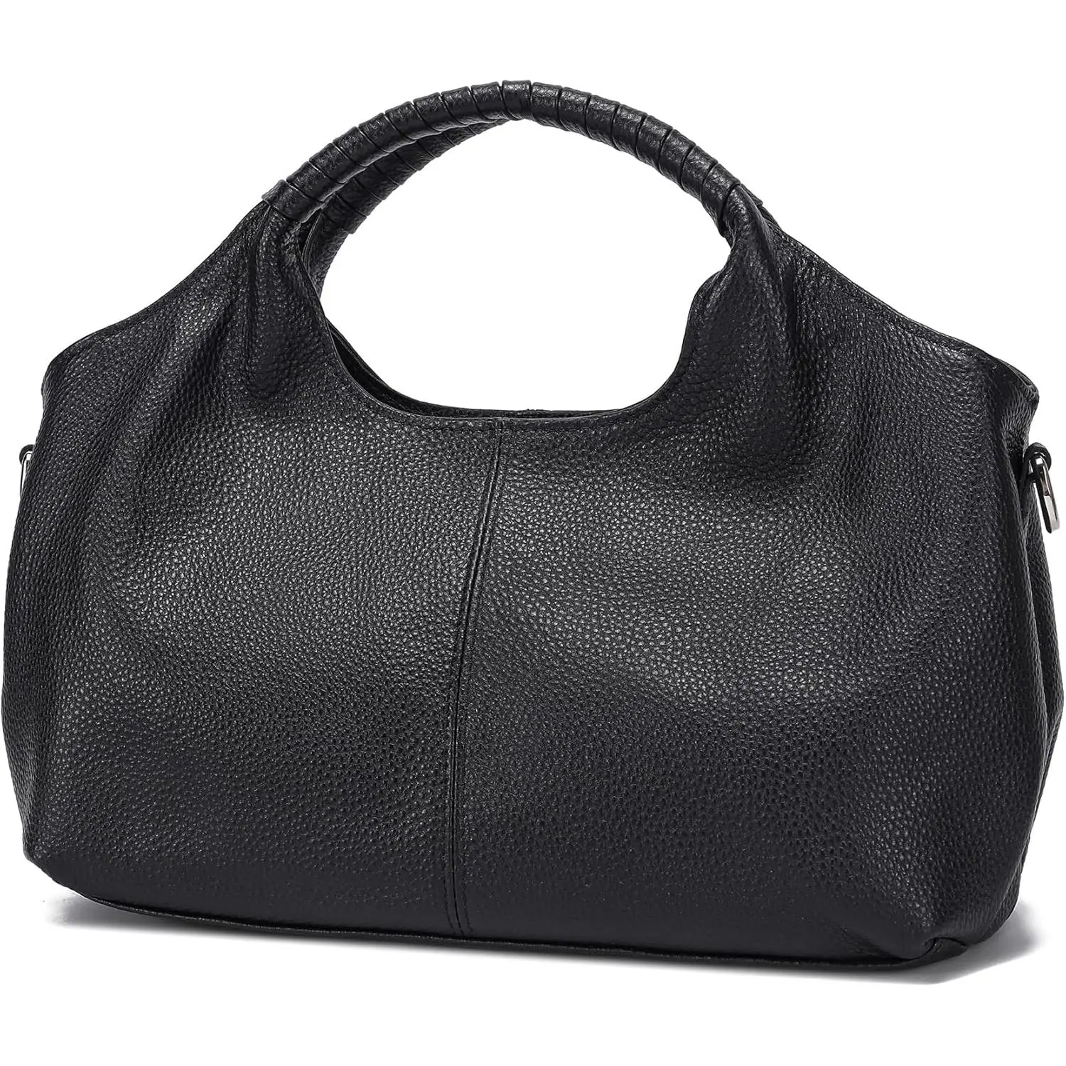 Women's Genuine Leather Hobo Tote Purses - Casual, Plain, Zip-Closure, Do Not Wash, No Extra Ornamentation (Luggage & Bags, Women's Crossbody & Shoulder Bags), Chic