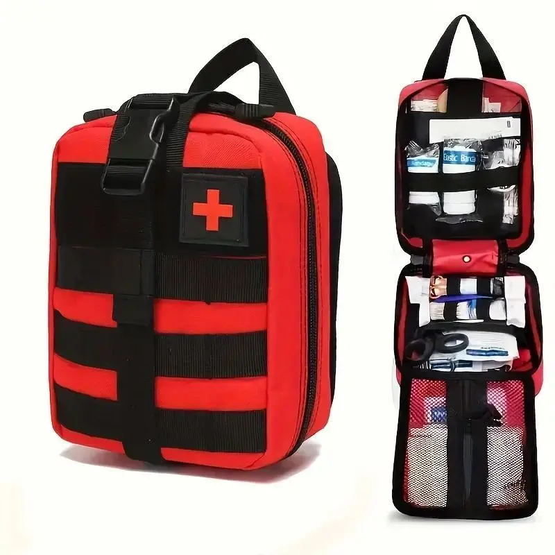 205pcs Universal First Aid Kit for Home, Travel, Outdoor & Emergency. Compact & Complete. Fast Delivery!
