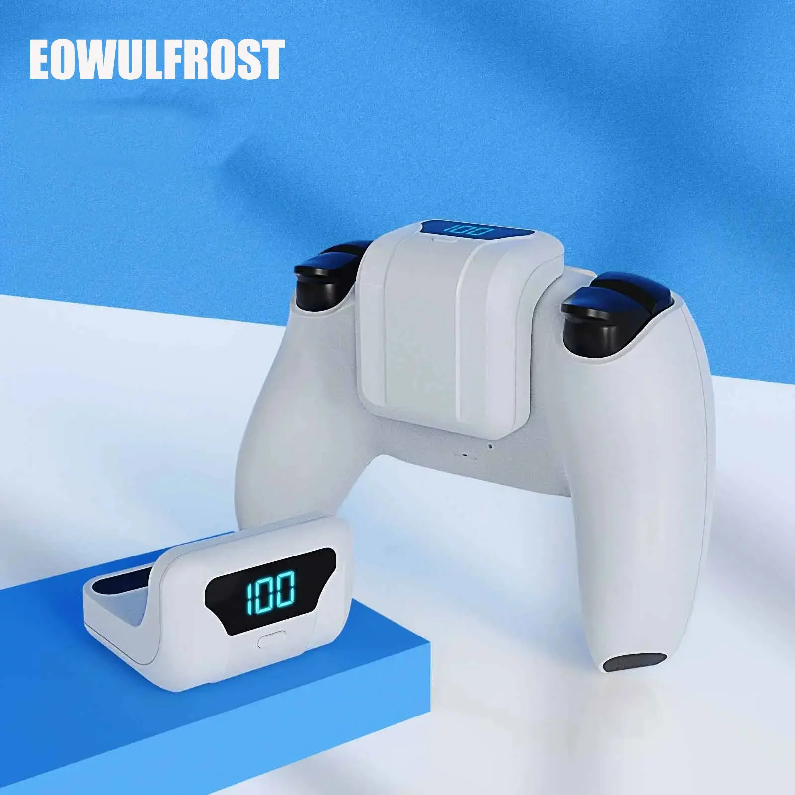 Ps5 Controller Rechargeable Battery with Sturdy Back Clip, Game While Charging, Essential Accessory for Console Gamers