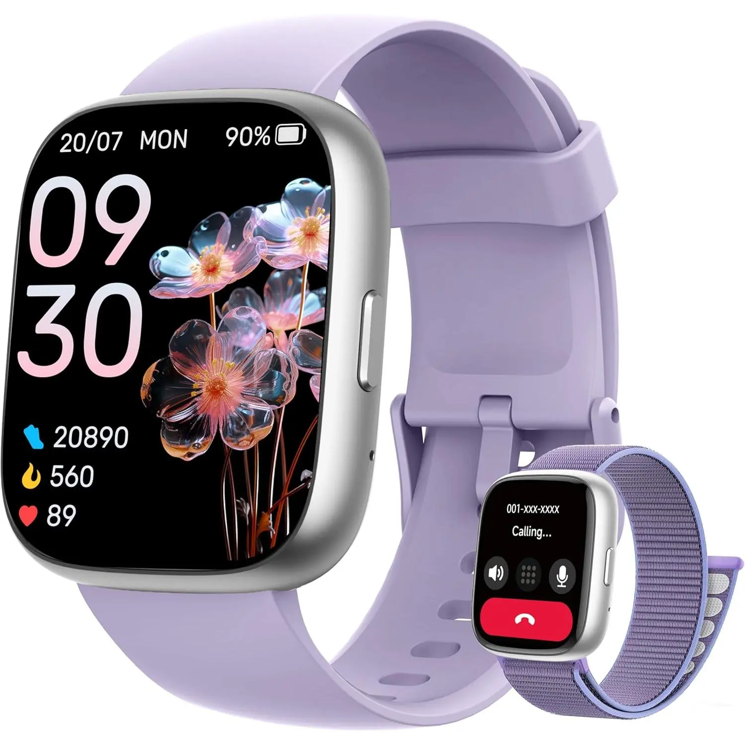 Smart Watch for Women Men, 2026 Upgrade Smartwatch [2 Bands, 44mm case], 1.83" Fitness Tracker Watch Alexa Built-in, Make/Answer Call, HR Sleep Stress Monitor, IP68 Waterproof Step Counter Watch