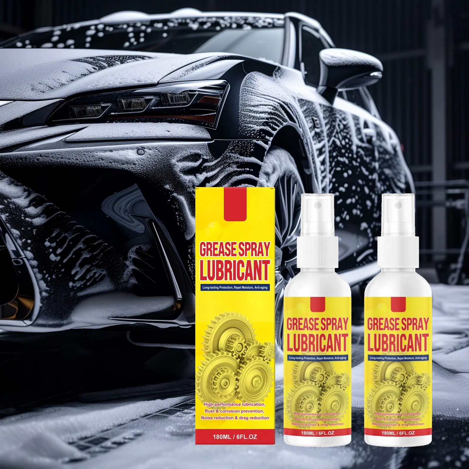 Rust Converter and Remover Spray, Gentle Metal Cleaning Care, Lubricating and Smoothening, Suitable for Car Hardware, Multi-Scene Use
