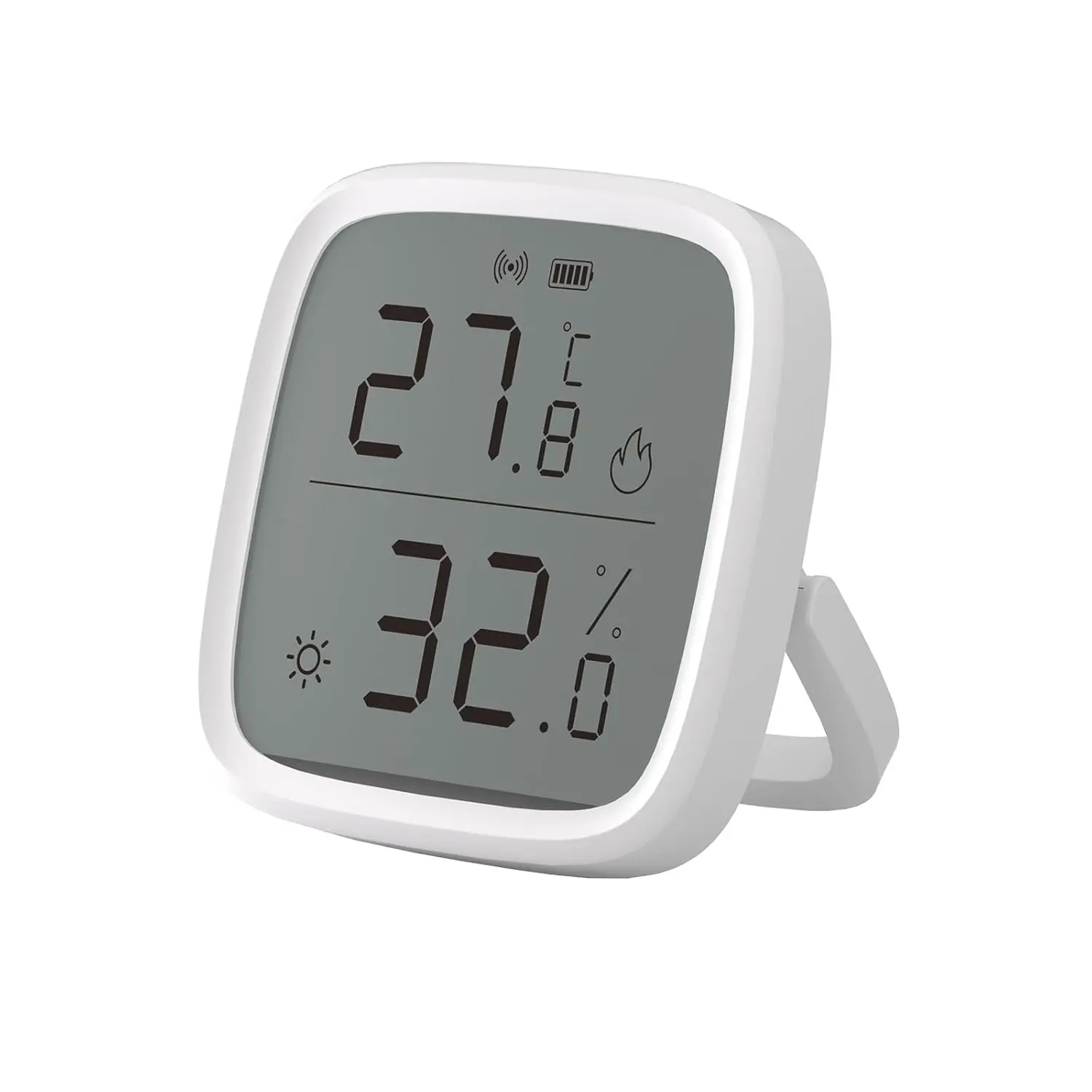 Indoor Temperature Humidity Sensor, SNZB-02D LCD Zigbee Thermometer Hygrometer, Works with Alexa & Google Home for Remote Monitoring and Home Automation, ZigBee 3.0 Hub Required, 1-Pack