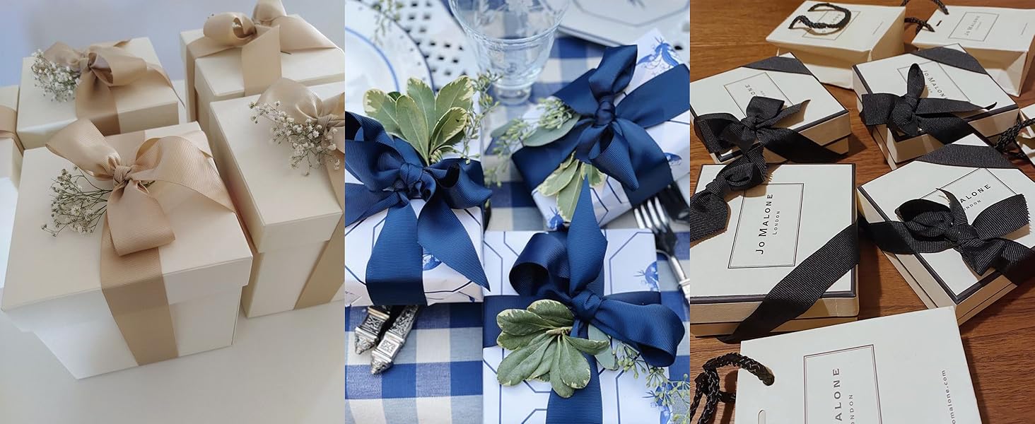 1-1/2 inch Grosgrain Ribbon 20 Color Assortment, 1.5" X 2 Yard Each, Total 40 Yds Per Package, Wide Ribbons Thick Ribbons for Crafts, Hair Bow Supplies