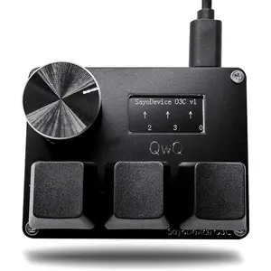 SayoDevice O3C OSU Keyboard Rapid Trigger Hall Switches  Linear Switches Keyboard with Knob and Screen,Copy Paste,Shotcut,Macro Hotswap Mini Keypad....