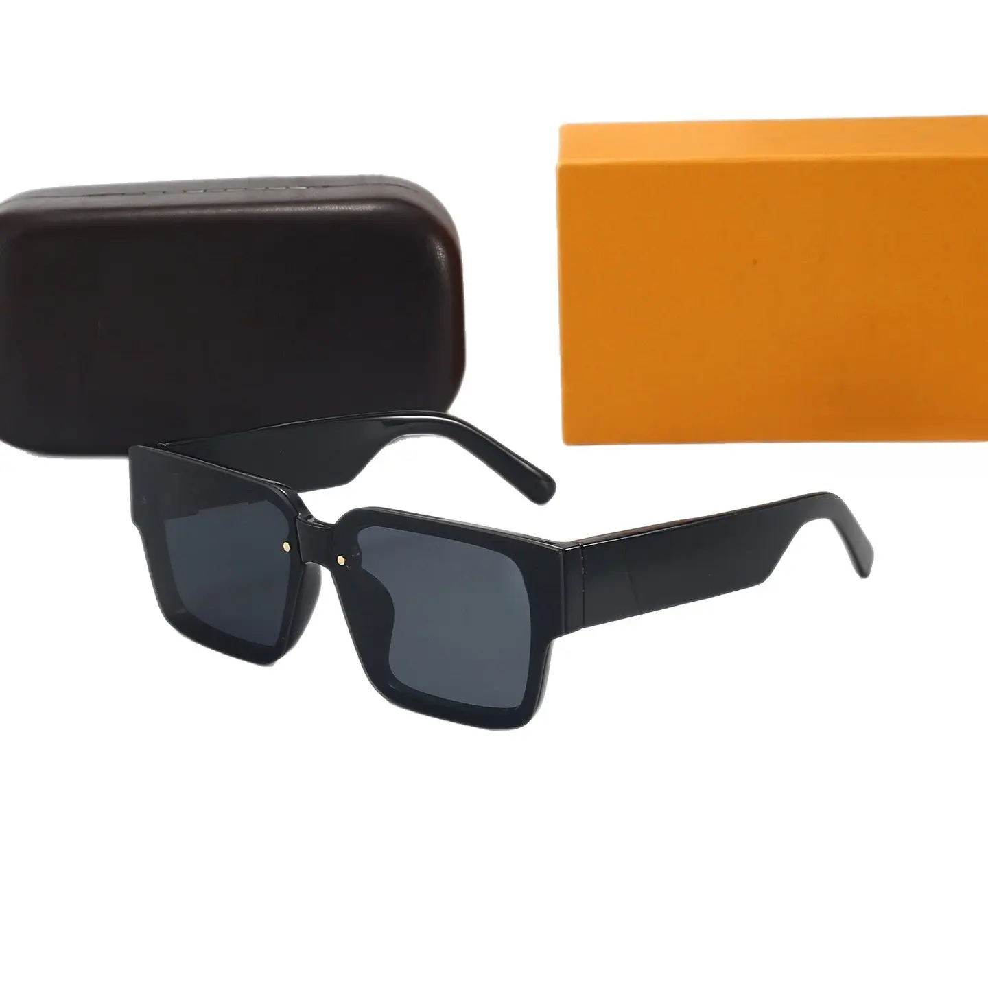Oversized Square Frame Sunglasses Nylon UV Protection Lenses Outdoor Driving Trendy Fashion Eyewear