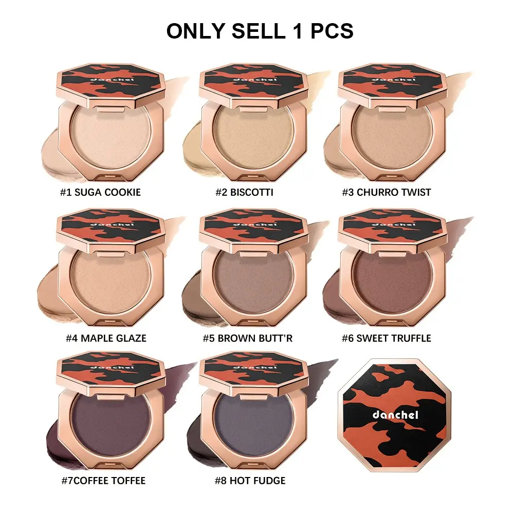 Single Pack 8-Color Cream Mousse Contouring Bronzer, Natural Highlighter for Defined Facial Features, Smooth Lines Makeup Correction