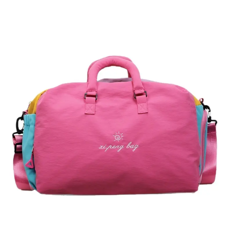 20-35L Sporty Chic Colorful Gym Duffel Backpack - Dance-Friendly, Waterproof Multi-Compartment, Lightweight Sport-Inspired, with Shoe & Wet Compartments for Adult Weekender Travel, Duffel Backpack Shoulder Bags, Sport-Inspired Shoulder Bags