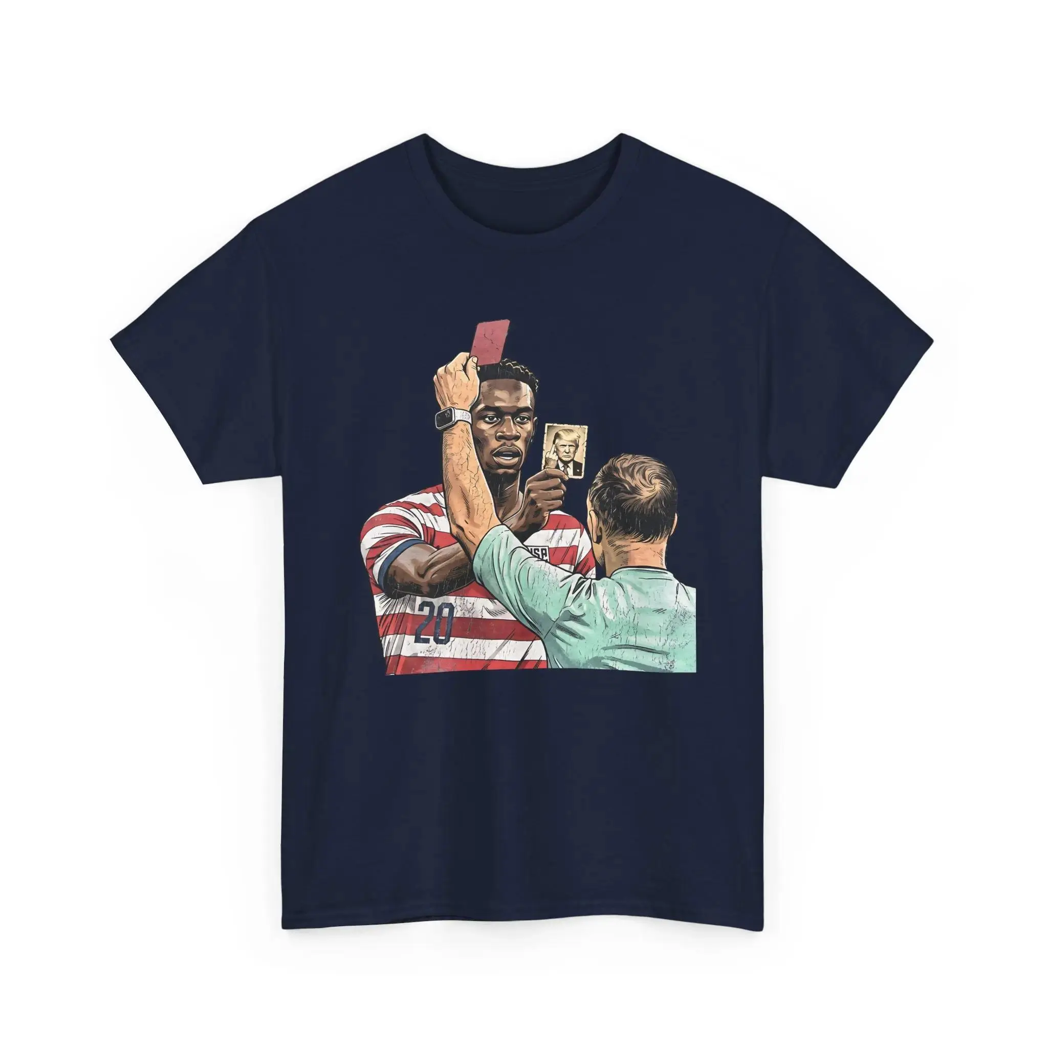 Men's T-Shirt with Balogun Trump Funny Graphic Meme, Casual Short Sleeve Cotton Top in a Vintage Oversized Streetwear Fit, Shortsleeve, Menswear, Round Neck, Tops, Crew Neck, Male, Football Fashion, Tshirt, Loose Cut
