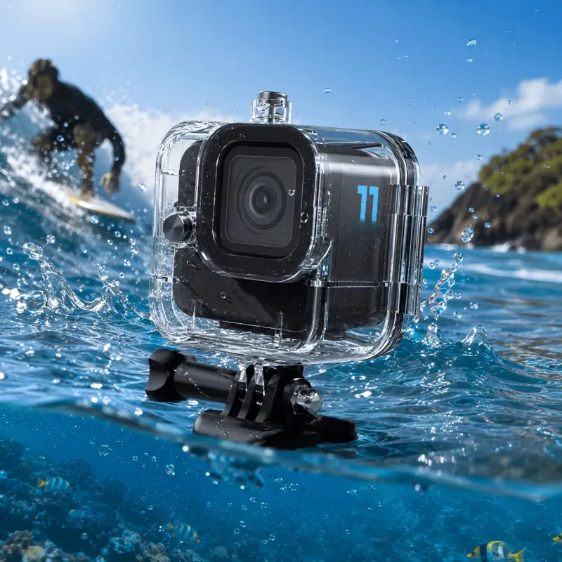 Housing for Gopro Hero11 Black Mini 60M Underwater Diving Protective Shell with Mount Thumbscrew 12pcs Anti-Fog Inserts
