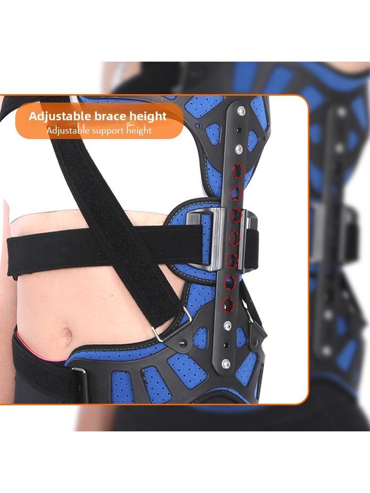 Adjustable Scoliosis Orthosis Brace – Breathable Height Adjustable Spine Support for Posture Correction, Spine Alignment & Back Stability, Comfort Fit for Men & Women