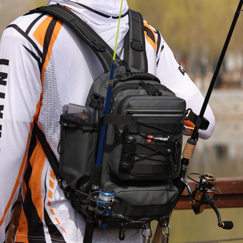 One backpack to rule ALL your fishing trips. Large capacity + abrasion-resistant fabric + holds a full spinning combo. From shore to boat, it’s ready.