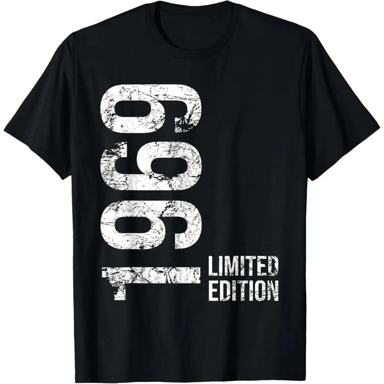 Unisex Retro 56th Birthday 1969 Vintage Distressed Cotton Crew Neck Short-Sleeve Graphic T-Shirt - Plus Size, Large, Universal Fit, Machine Washable Sports Top, Digital Print, Comfortable Fabric, Casual Menswear Apparel