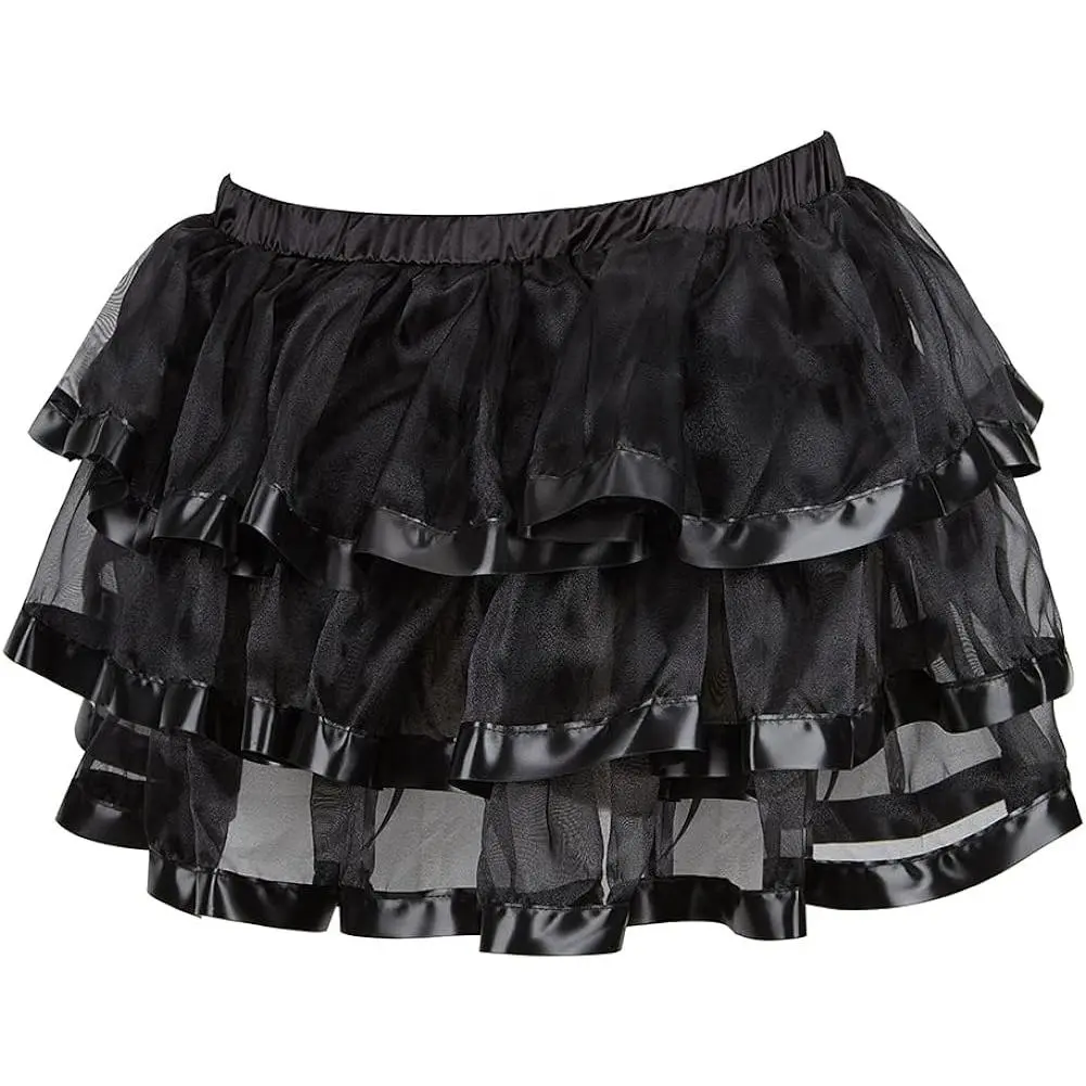 Skirt Women's Plus Size Steampunk Costume Pirate Medieval Renaissance Sexy Lace Short High-low Skirts Multi Layer Tutu Outfits Elegant High Waist Summer White Black Red Green
