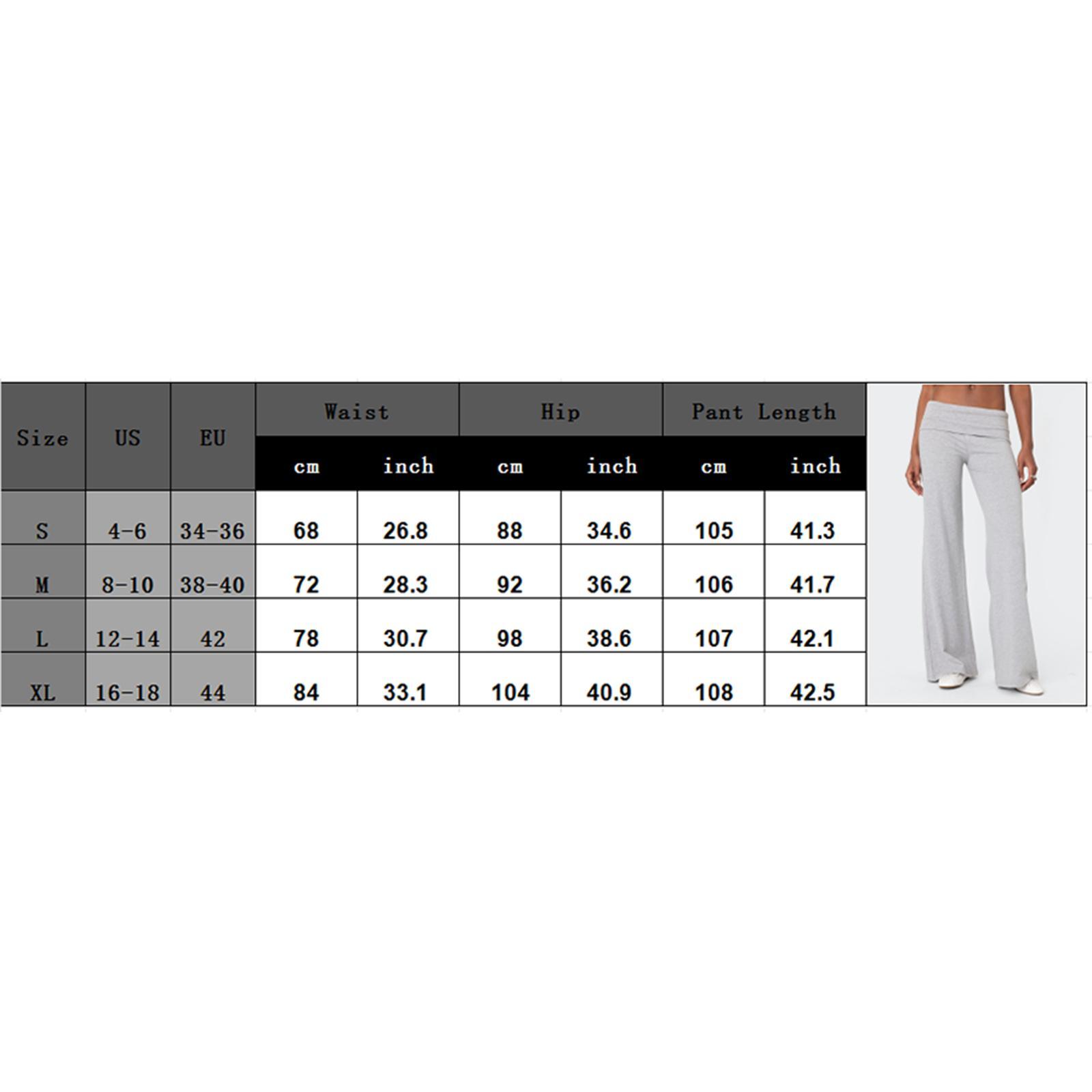 Casual Wide Leg Sweatpants for Women Fold Over Low Rise Flare Yoga Lounge Pants Back to School Clothes for Teen Girls Trousers