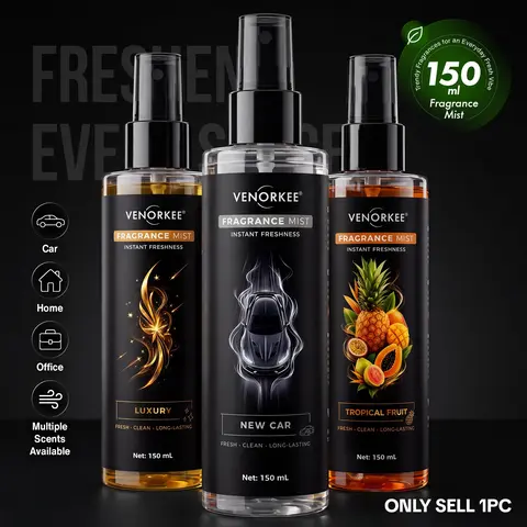 150ml Fragrance Spray with Multiple Scents Available, Car and Home Air Freshener, Long-Lasting Scent, Suitable for Offices, Bathrooms and Closets, Liquid Car Perfume