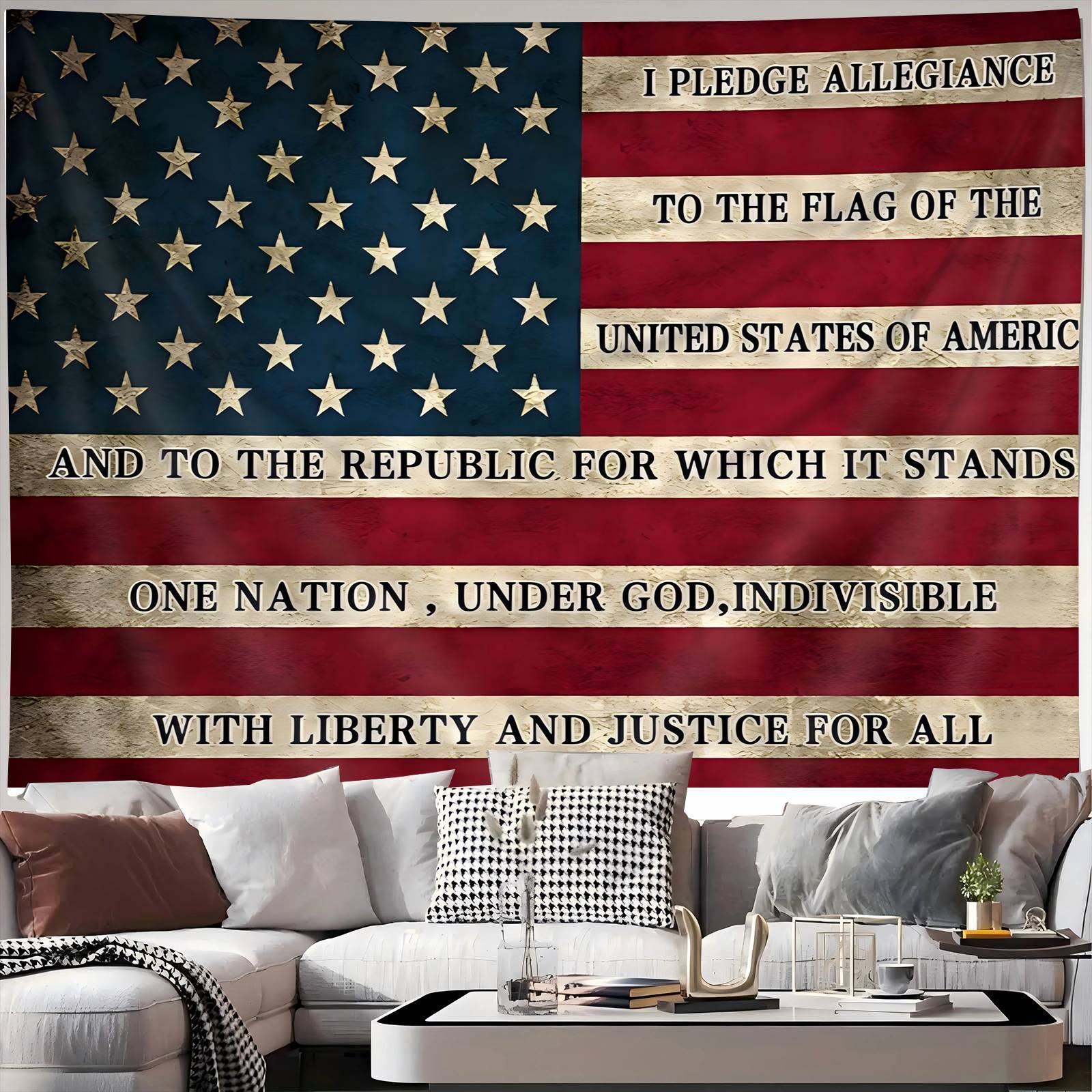 1pc Independence Day Tapestry, 4th Of July Tapestry, Large Patriotic Tapestry for Wall Decor, 28.7*37.4inch/59*78.74inch, Patriotic Wall Decor, Patriotic Home Decor, Independence Day Party Supplies, Fourth Of July Decorations