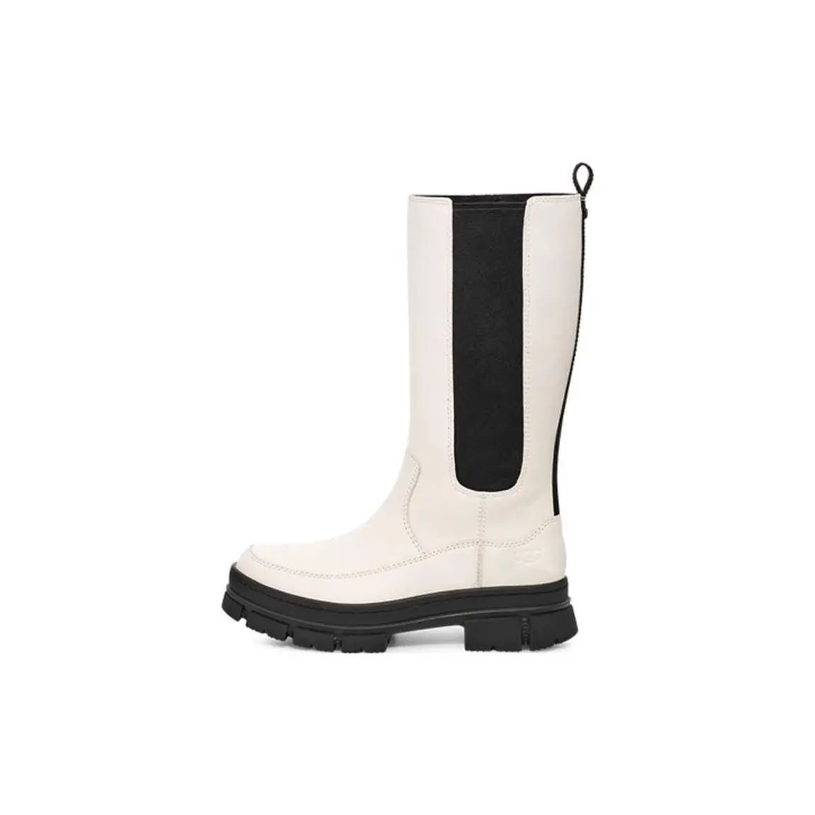 UGG Ashton High Chelsea Leather Comfortable Casual Mid-Calf Chelsea Boots 1134937-WHT