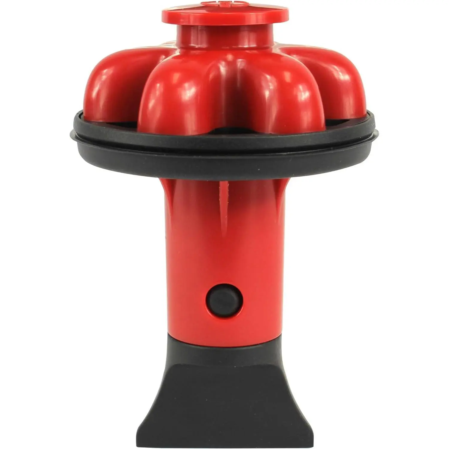 10761A Disposal Genie II Garbage Disposal Strainer and Stopper, Kitchen Sink Drain Splash Guard with Food Scraper, Red, 1-Pack