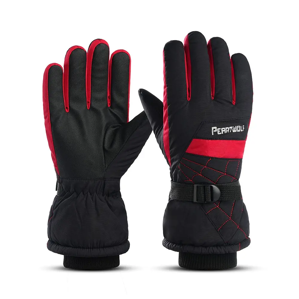 Men's Winter Ski Gloves, Warm Motorcycle Battery Bike Gloves, Waterproof Anti-Cold Anti-Slip Thick Cotton Gloves, Men's Outdoor Gear
