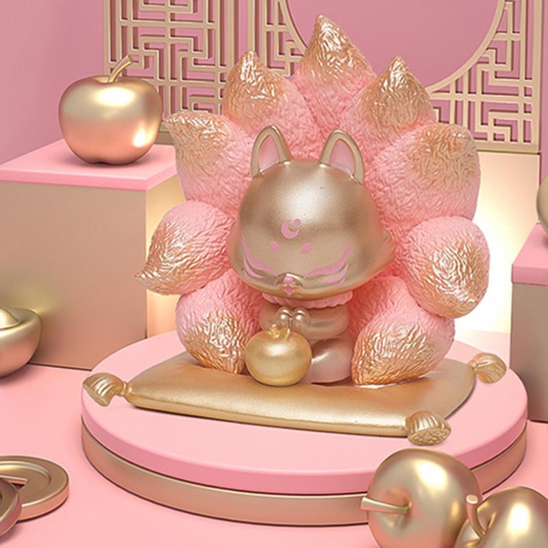 Ancient Nine Fox Design Blind Box, Blind Bag, 1 Box Random Cute Action Figure Mystery Box for Home Decor, Ideal Birthday Gifts