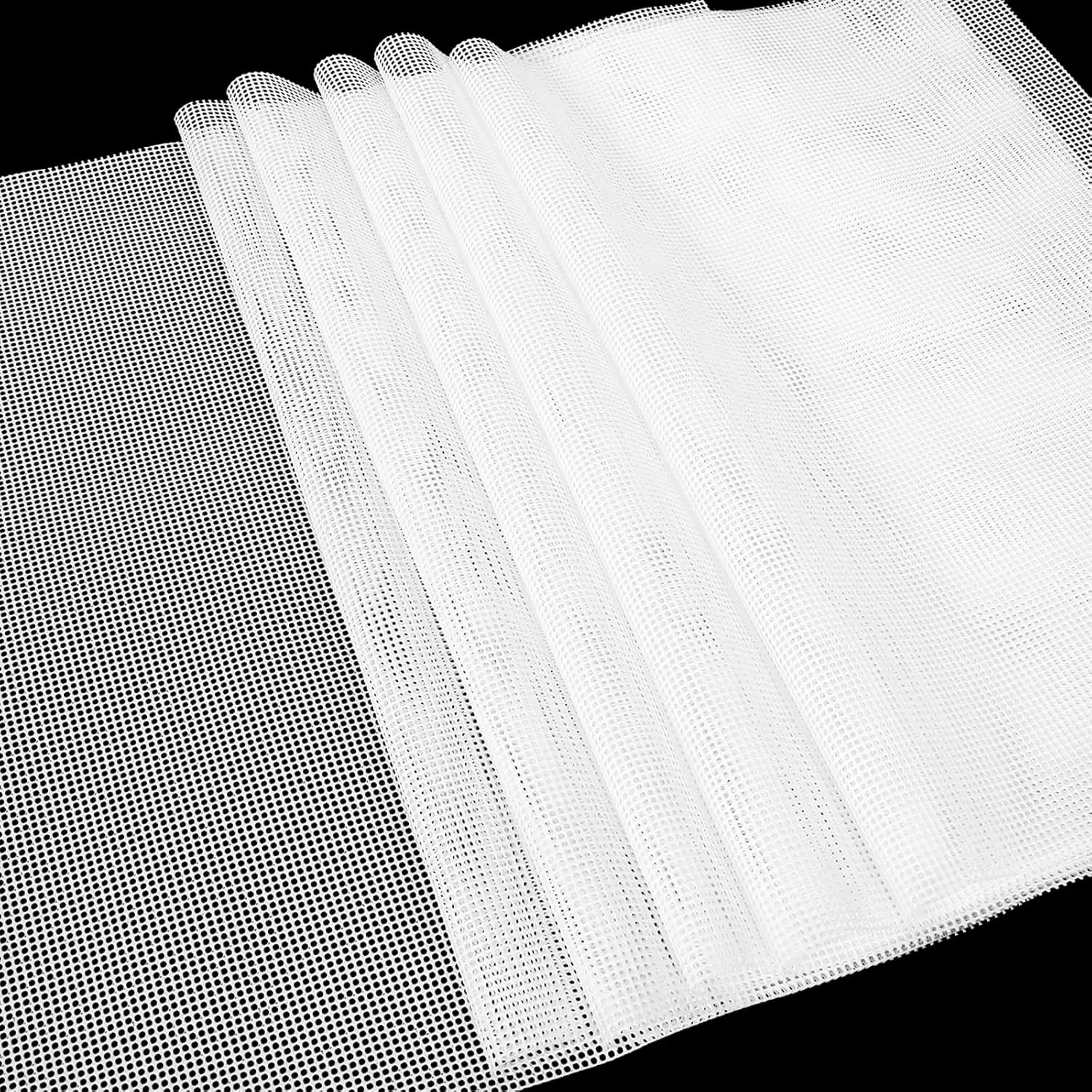 6 Pack Silicone Dehydrator Sheets (14 x 21 Inch) Premium Non-Stick Silicone Mesh Mat for Fruit Food Dehydrator Reusable Dehydrated Tray Liners for Fruits Meat Vegetables Herbs