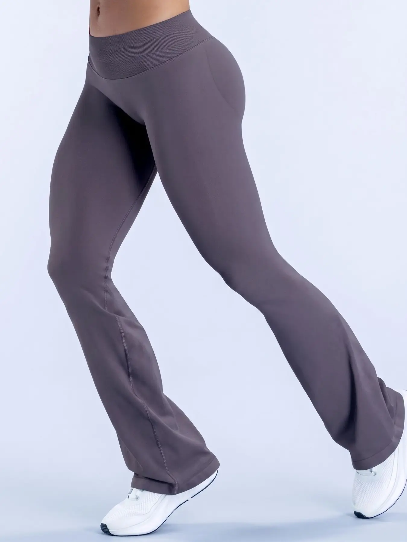 Flared Gym Leggings for Women Seamless Hidden Scrunch Butt Lift Workout Legging Flare Bootcut Yoga Pants