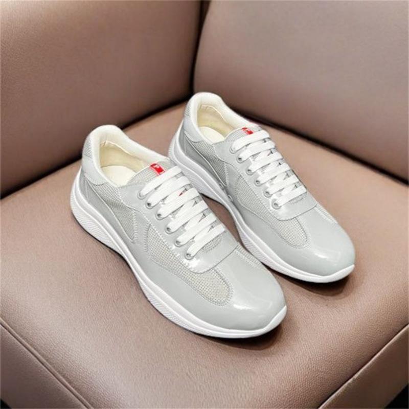 2026 High-Quality Patent Leather Fashionable Casual Sports Sneakers Breathable White Shoes Classic Men's Shoes