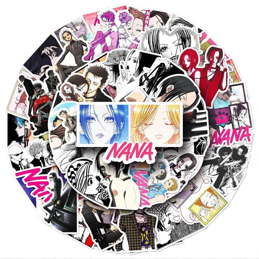 10/30/50pcs Anime NANA Stickers Cool Graffiti Cartoon Decals Toys DIY Skateboard Guitar Laptop Notebook Oosaki Nana Sticker Pack
