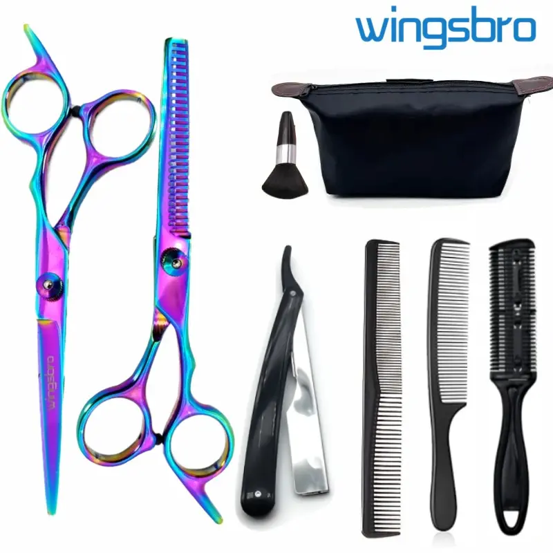 Wingsbro Home Haircut Kit with Comb and Brush, Complete Barber Set for Personal Grooming, Essential Tools for Styling and Trimming