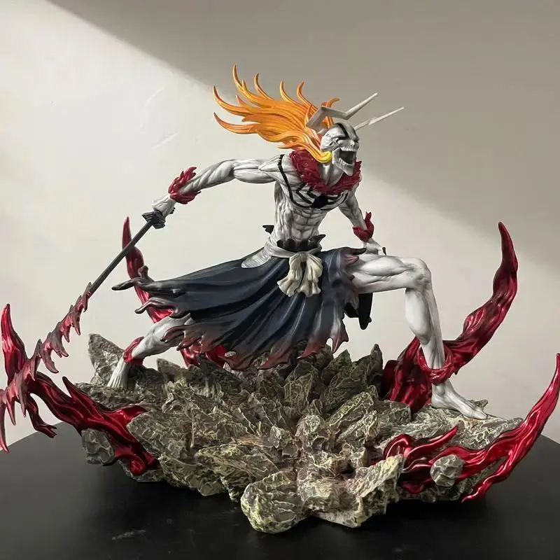 New Bleach Hollow Ichigo Action Figure Collectible Doll Saigo No Getsuga Tenshou Hollowfied Kurosaki Ichigo Statue Model Toys
