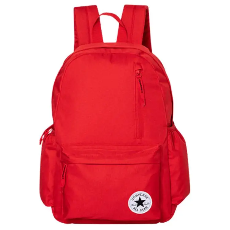 Converse 15L Polyester Backpack for Students – Zippered Closure, Collegiate Red