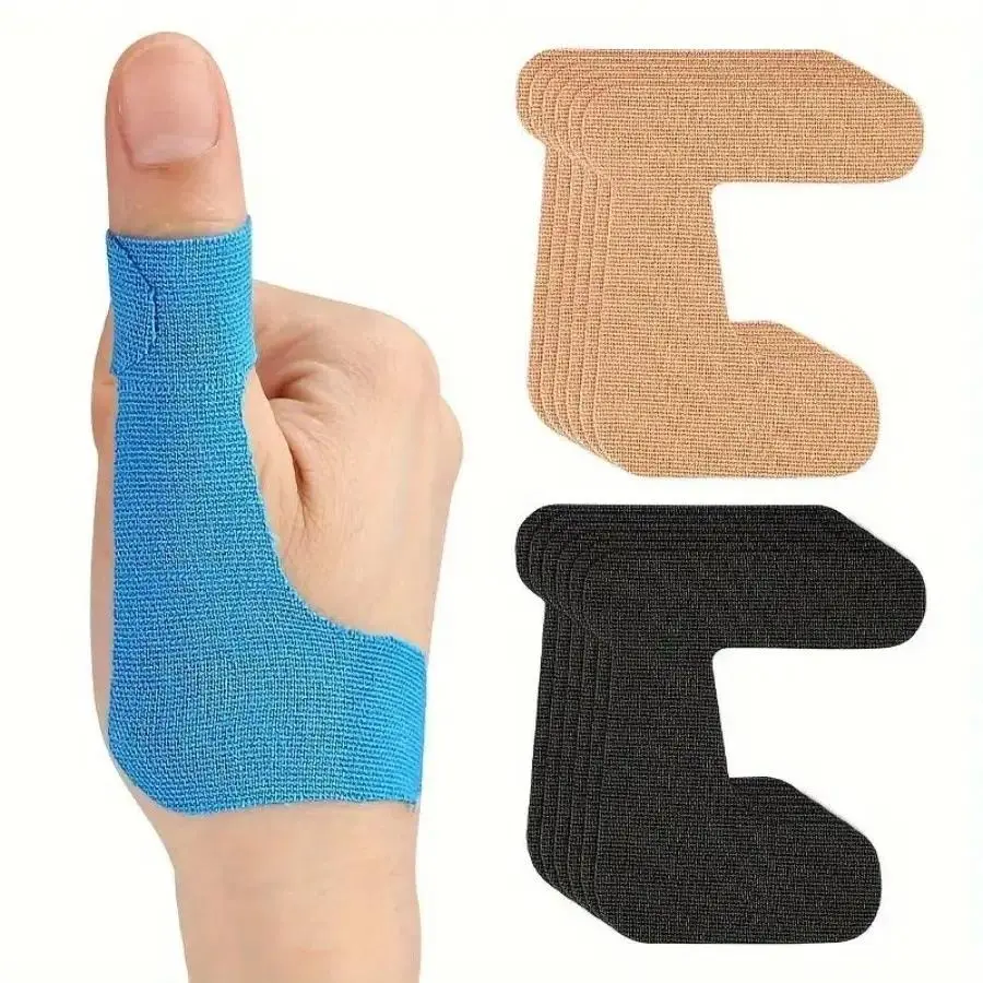 5 Pairs Thumb Splint & Finger Support Wrap – Self-Adhesive Elastic Sports Tape, Breathable Compression Protection for Volleyball, Basketball, Gym Training, Injury Relief & Anti-Chafing Support