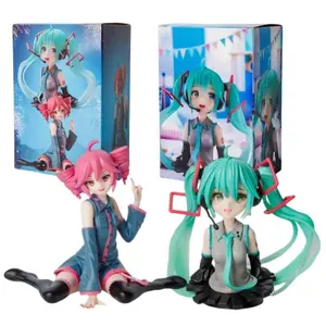 Anime Kasane Teto Model Finished Figure Decoration Toy Gift Cute Hatsune Miku Doll Half Body Collection Toys Christmas Gifts