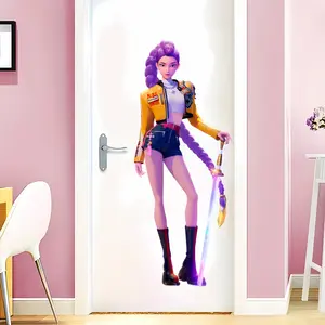 Large Cartoon Character Wall Stickers, 40cm/90cm Removable Decorative Wallpaper, Ideal for Living Room, Bedroom, Office, Birthday Gift