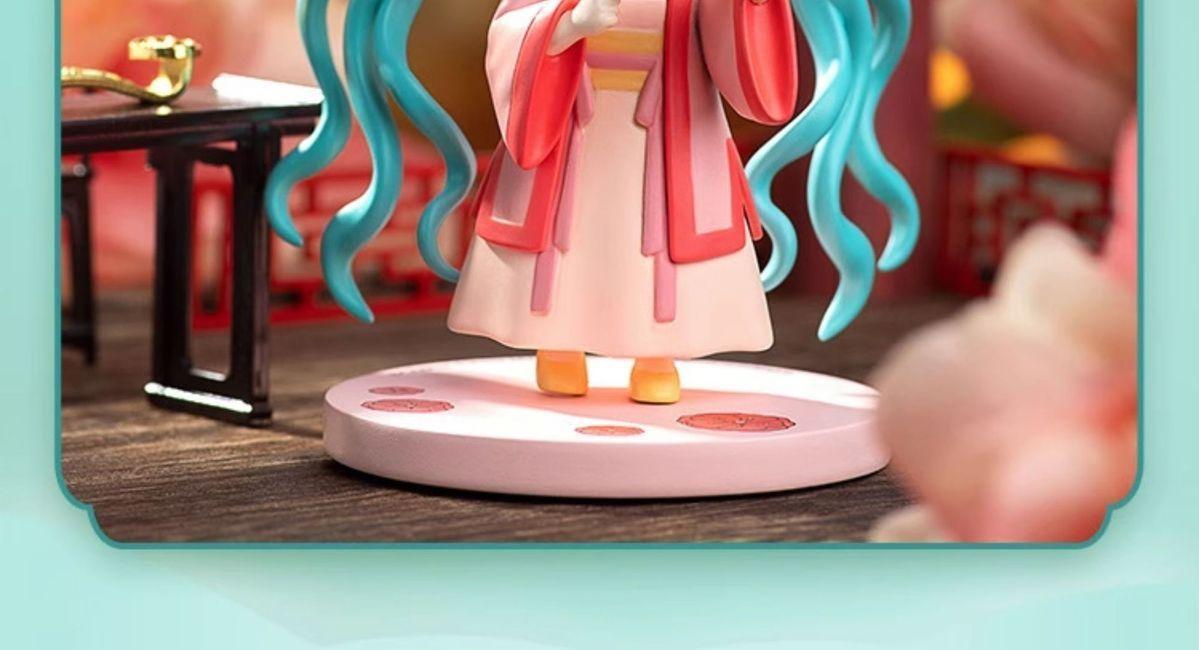 Hot Hatsune Miku Animation Game Blind Box Toys Hanfu Chinese Traditional Cloth Q-Version Anime Figures Action Model Collection popular