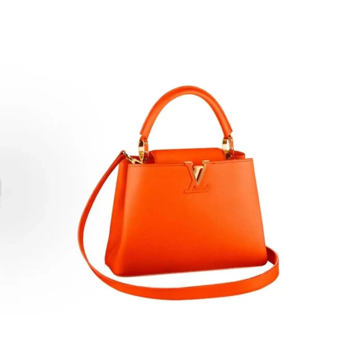 Pre-owned Louis Vuitton Capucines MM Orange handbag